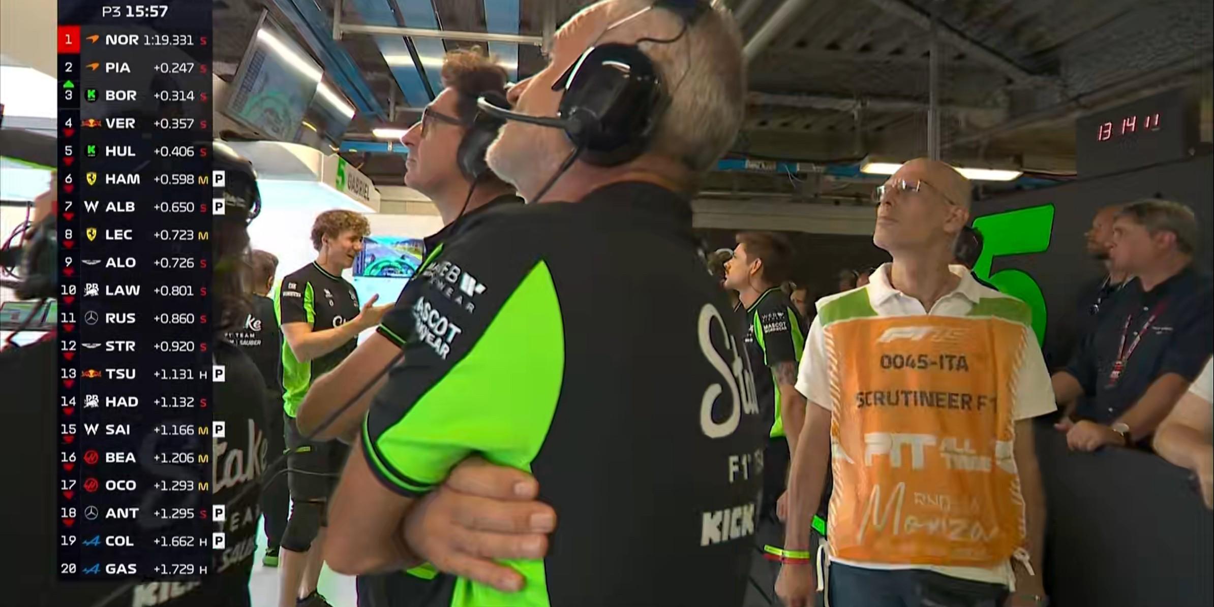 星空体育-F1意大利站三练:诺里斯全场最快,勒克莱尔第2,汉密尔顿第7